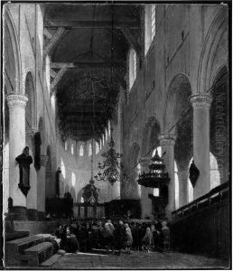 Interior Of A Church by Johannes Bosboom