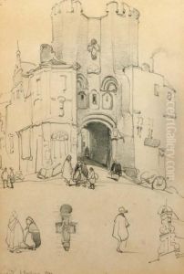 Ghent: A City Gate by Johannes Bosboom