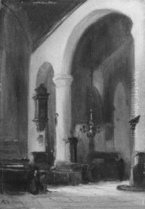 Kircheninterieur by Johannes Bosboom