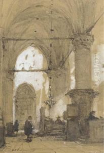 Kerk Te Alkmaar by Johannes Bosboom