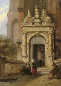 Poortje Van Het Oude Vrouwenhuis, Hoorn by Johannes Bosboom