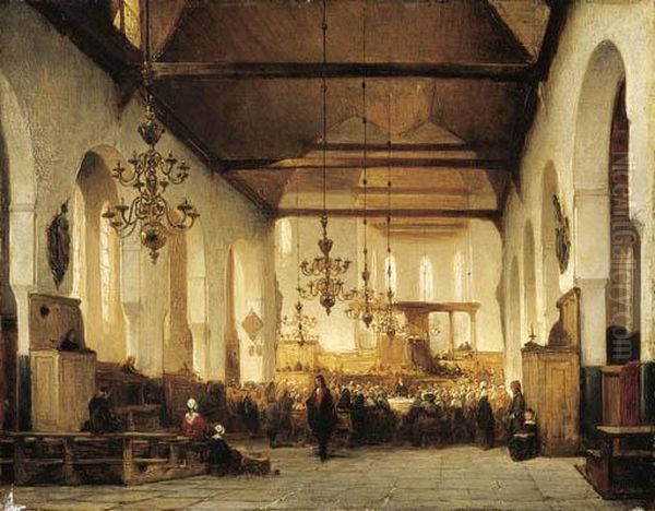 A Service In The Geertekerk In Utrecht - view 1