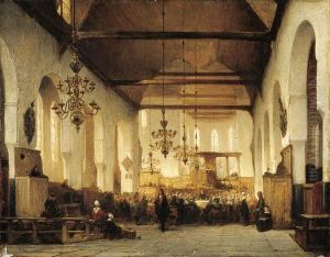 A Service In The Geertekerk In Utrecht