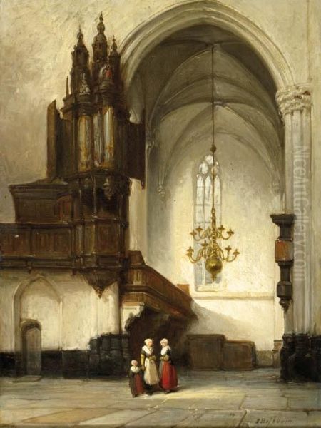 Interieur Van De Nieuwe Kerk Te Amsterdam Met Het Sweelinckorgel - view 1