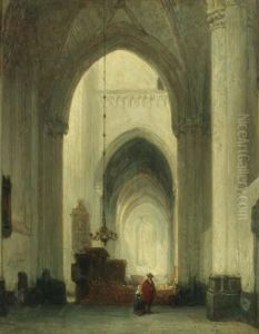 A Church Interior by Johannes Bosboom