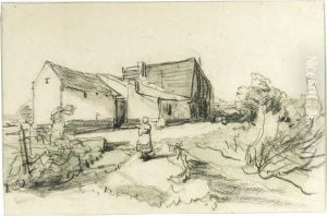 Peasants In A Barn by Johannes Bosboom