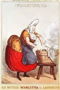 Old Mother Scarletta the Laundress by William Heath