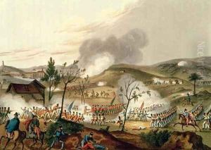 The Battle of Waterloo by William Heath
