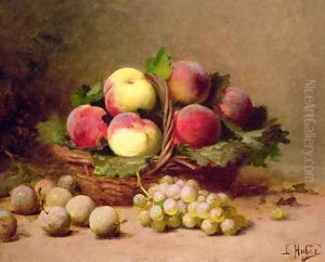 Still life of fruit by Leon Charles Huber