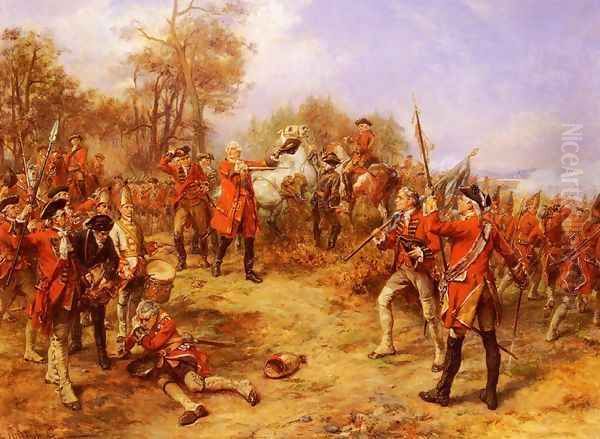 George II at the Battle of Dettingen - view 1