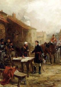 Wellington And Blucher Meeting Before The Battle Of Waterloo by Robert Alexander Hillingford