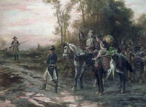 A Foraging Party Returning to Camp by Robert Alexander Hillingford