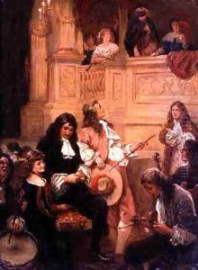 Flirtation at the Opera by Robert Alexander Hillingford