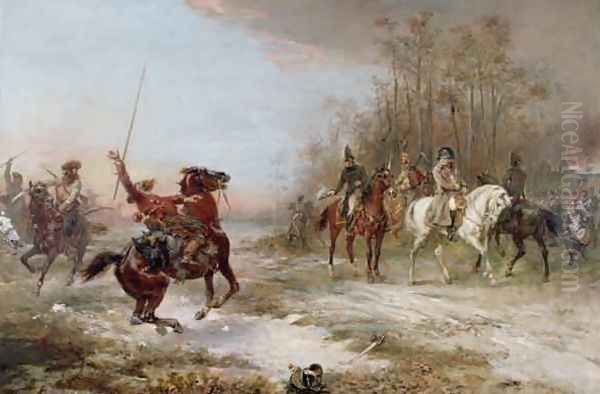 Napoleons Peril at Brienne le Chateau - view 1