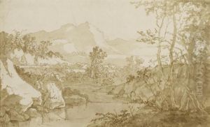 Landscape With Calm Waters And A Viewof A Mountain Landscape With Calm Waters And A Viewof A Mountain