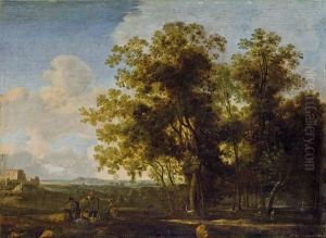 Sudliche Landschaft Mit Kuhen Und Hirten