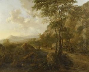 Italian Landscape With Figures by Jan Both