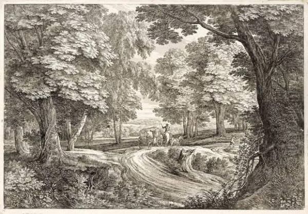 Paysage Avec Diligence De Voyageurs - view 1
