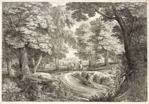 Paysage Avec Diligence De Voyageurs by Jan Both