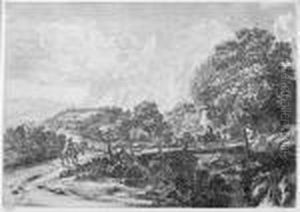 Der Grose Baum - Die Holzbrucke (sulmona Nahe Tivoli) by Jan Both