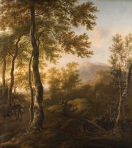 Reiter Auf Maultier Mit Hund In by Jan Both