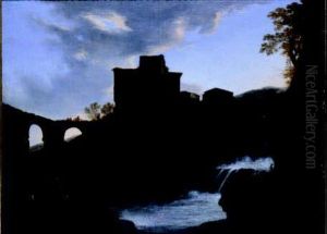 Paesaggio Italiano Con Cascata by Jan Both
