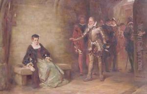 Princess Elizabeth 1533-1603 at the Tower by Robert Alexander Hillingford