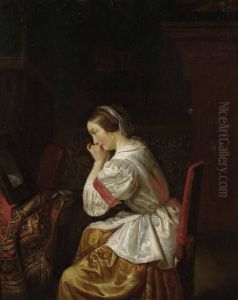 Interieur Mit Dame. by Jan Both