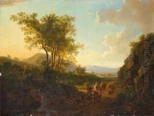 Nachfolge

 Sudliche Berglandschaft Mit Reisenden.

 Ol Auf