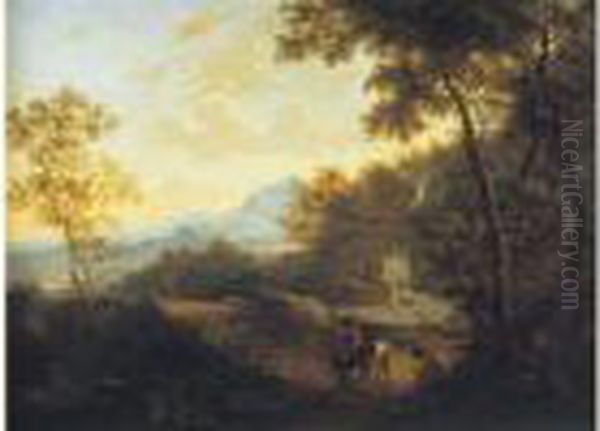 Le Repos De Cavaliers Dans Un Paysage De La Campagne Italienne - view 1