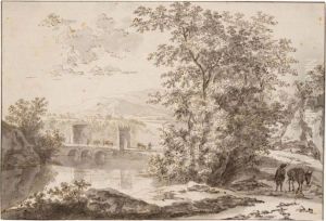 View Of Tivoli, With The Ponte Lucano And The Tomb Of The Plautii by Jan Both