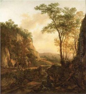 A Mountainous Wooded by Jan Both
