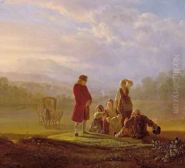 Voltaire Conversing with the Peasants in Ferney - view 1