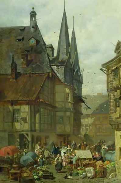The Marketplace in Wernigerode - view 1