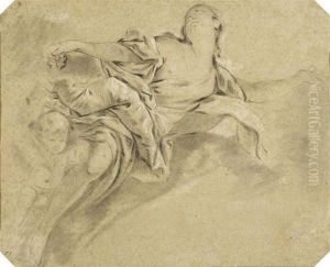 Woman With Putto Aloft by Francois Boucher