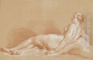 Jeune Femme Allongee by Francois Boucher