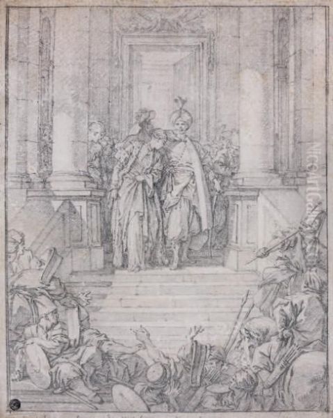 Scene Du <mahomet> De Voltaire, La Mort D'irene - view 1