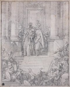 Scene Du <mahomet> De Voltaire, La Mort D'irene by Francois Boucher