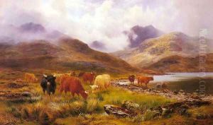 A Misty Day in the Highlands by Louis Bosworth Hurt
