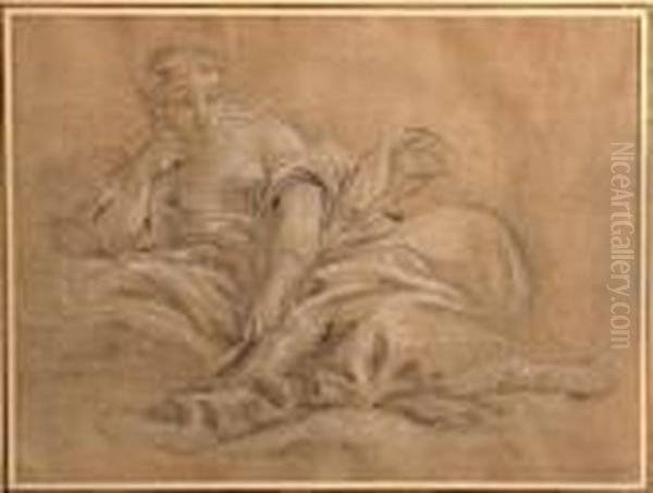 A Study Of A Reclining Woman - view 1