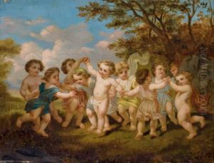 Ronde D'angelots by Francois Boucher