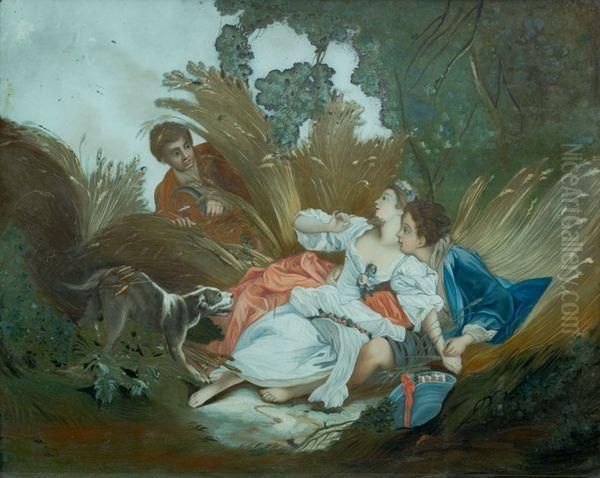 Annette Et Lubin Surpris Par Le Bailli - view 1