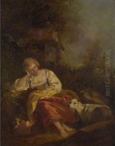 Sleeping Shepherdess by Francois Boucher