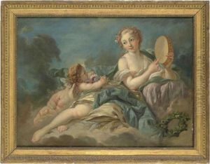 Venus And Amor by Francois Boucher