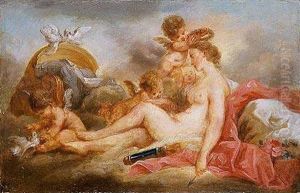 Coronacion De Venus Despues De Desarmar Al Amor by Francois Boucher