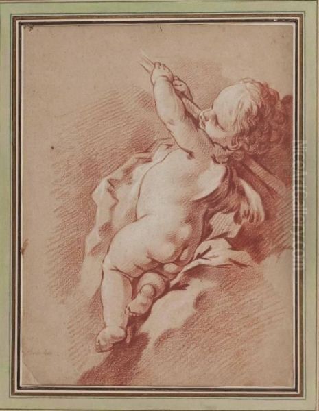 "geflugelte Putte Auf Tuch" - view 1