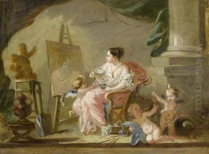 Allegorie Der Malerei. by Francois Boucher