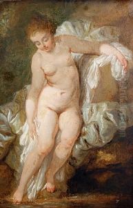 Bathing Figure by Francois Boucher