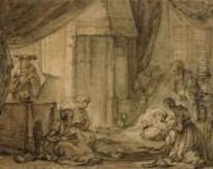 The Death Of The Virgin, After Samuel Van Hoogstraten