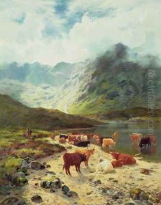 Ross shire Loch by Louis Bosworth Hurt